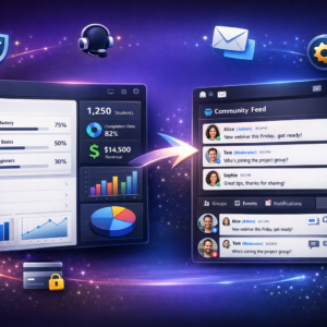 toutes les fonctionnalités : Ma communauté et mon espace de vente