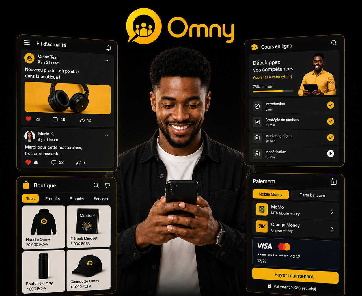 Packs premium: Ma communauté et mon espace de vente centralisé